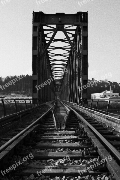 Passau Bridge Building Architecture Railway