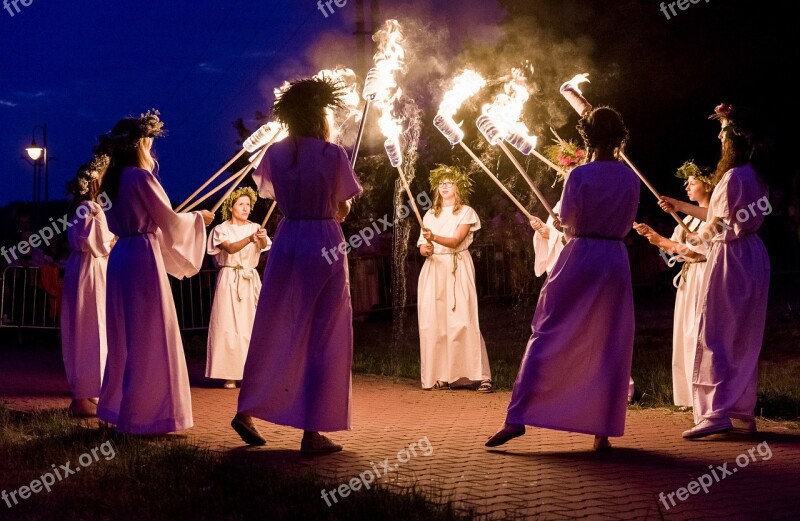 The Night Of Kupala Fire Dance An Outbreak Of Women