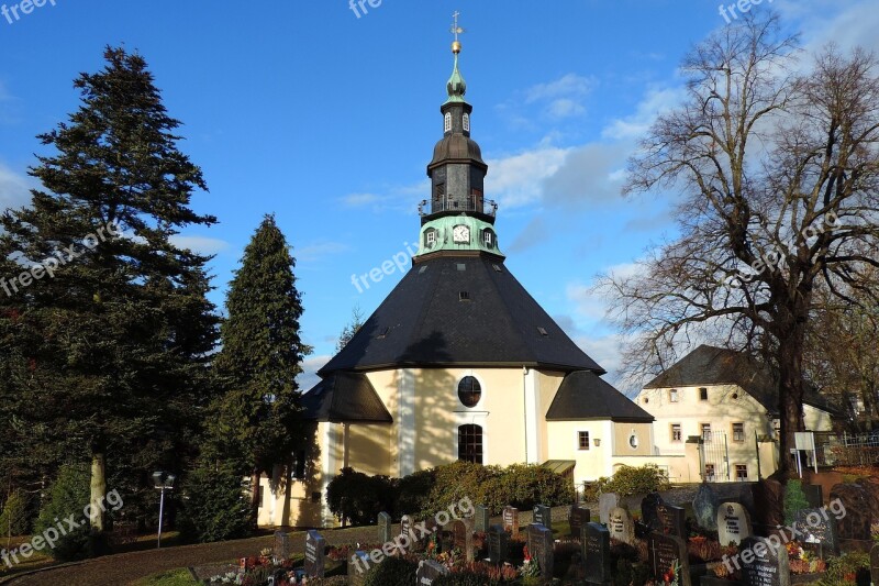 Mountain Church Seiffen Ore Mountains Church Building