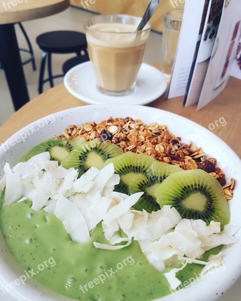 Smoothie Bowl Vegetable Fruit Oatmeal