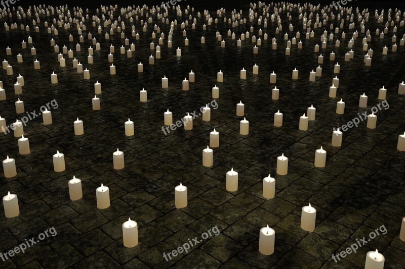 Candles Mourning Candlelight 1000 Thousand