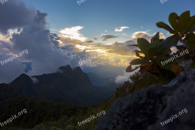 Doi Chiang Dao Doi Luang Chiang Dao Mountan Nature Rainbow