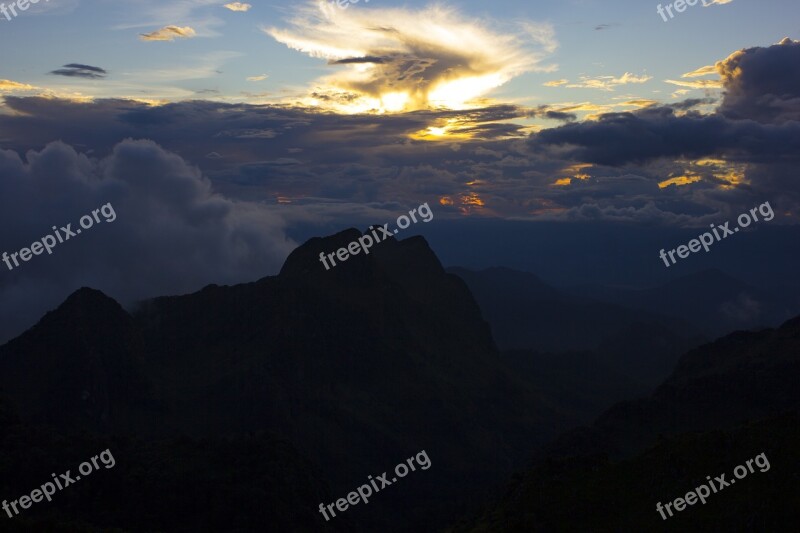 Doi Chiang Dao Doi Luang Chiang Dao Mountan Nature Rainbow