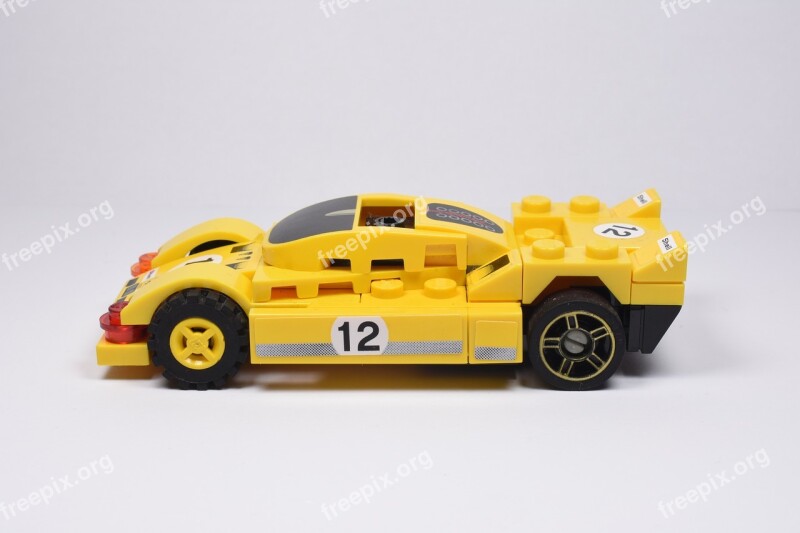 Lego Blocks Lego Car Lego Yellow Car Back