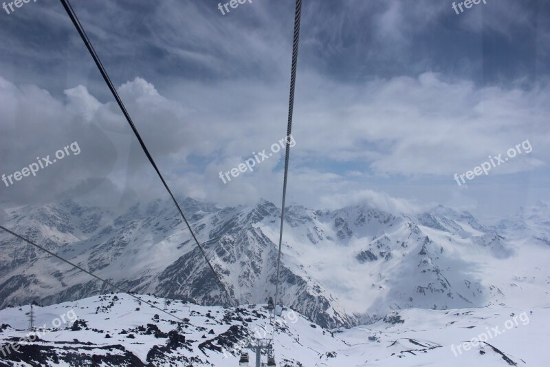 Elbrus Mountains Height Nature Kabardino-balkaria