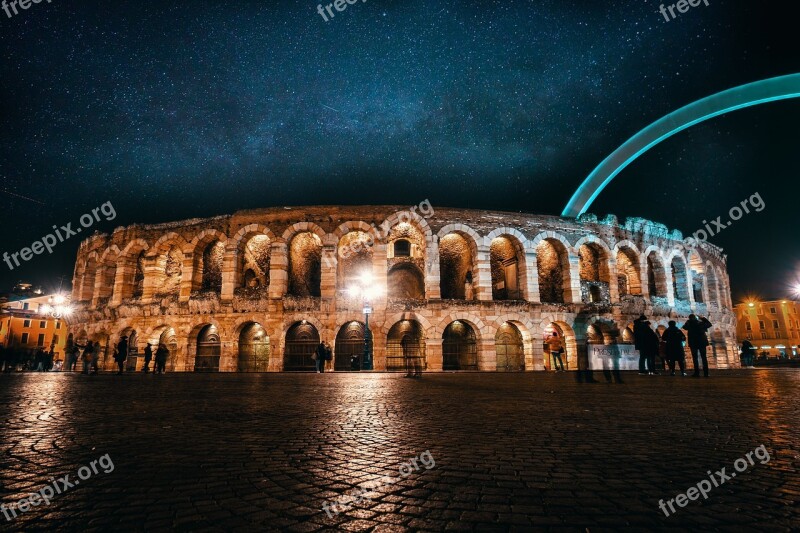 Verona The Arena Of Verona Monument Tourism Italy