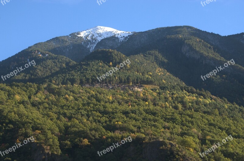 Andorra Fog Morning Snow Free Photos