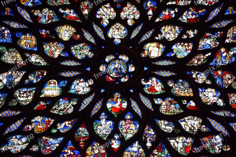 Stained Glass Sainte-chapelle Gothic Chapel Glass