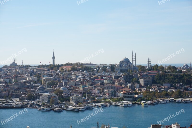 Istanbul Estuary Süleymaniye Cami Free Photos