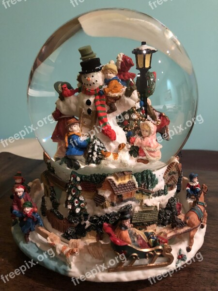 Snow Globe Christmas Season Holiday Winter