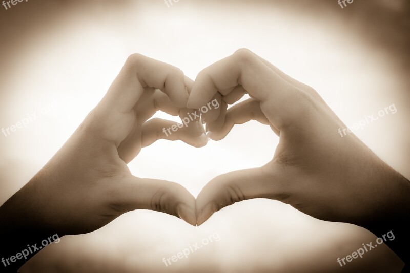 Heart Love Hands Emotions Romantic