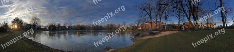 Breda Pond Nature Water Winter