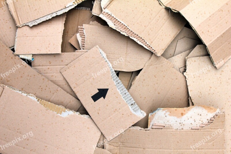 Corrugated Cardboard Sheets Torn Paper Packaging Backdrop