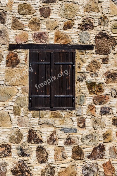 Wall Window Stone Built Architecture Traditional