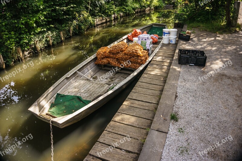 Spreewald Kahn Food Supply Boat