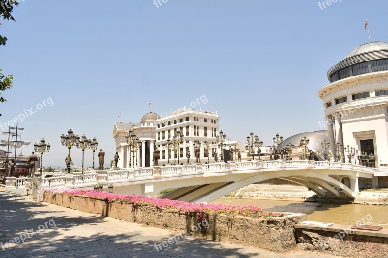 Ship Skopje Building Urban Bridge