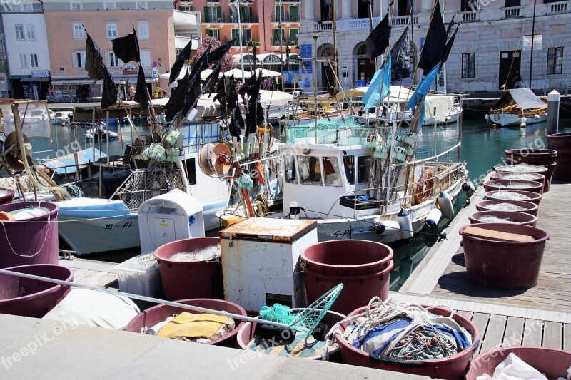 Piran City Fishing Port The Historic City Of Slovenia