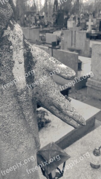 Cemetery Monument Figure Maria Sculpture