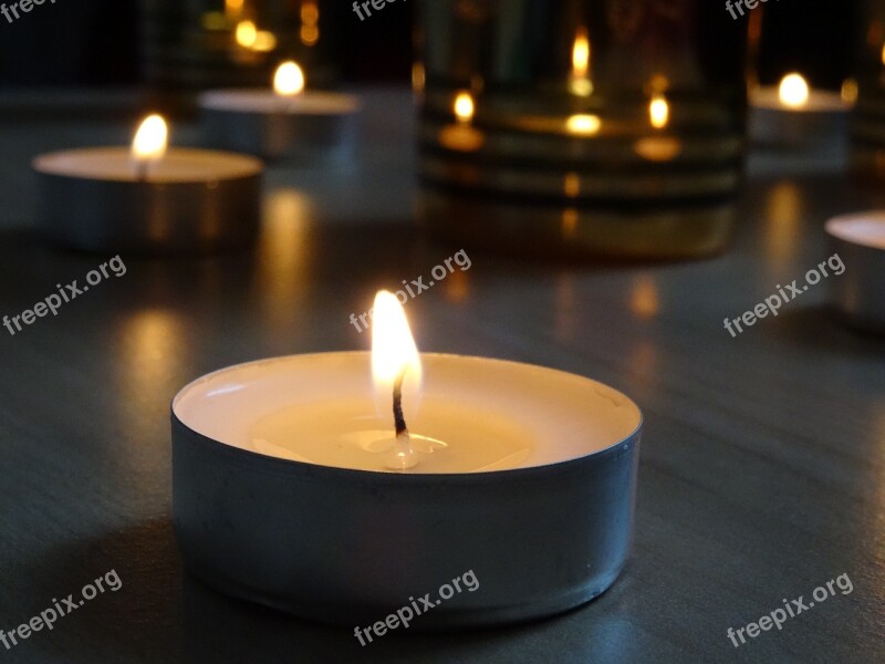 Candle Tealights Glow Glowing Tranquil