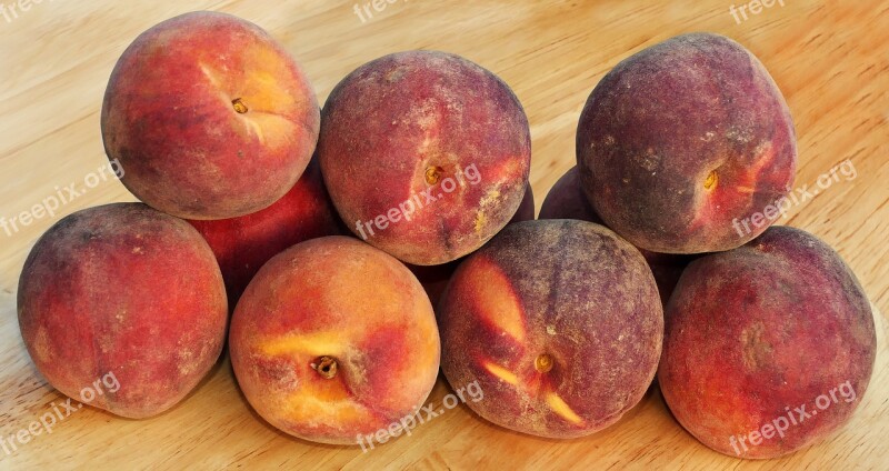 Peach Round Peach Stone Fruit Prunus Persica Fruit