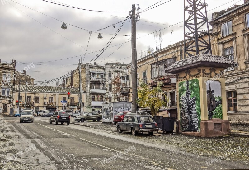 Odessa Building Machinery Street Road