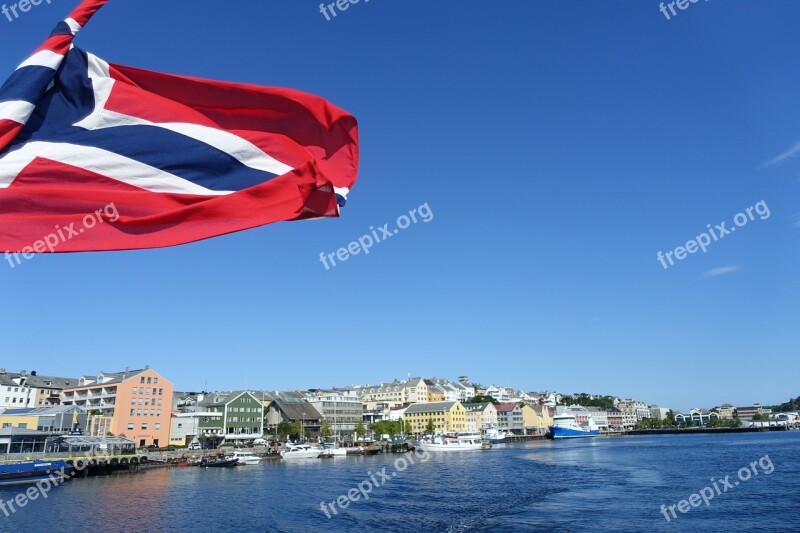 Coast Boat Ferry Kristiansund Norway