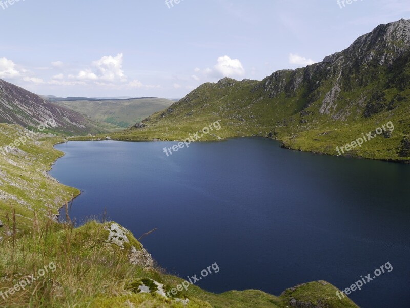 Cadair Idris Wales Hiking Water Lake