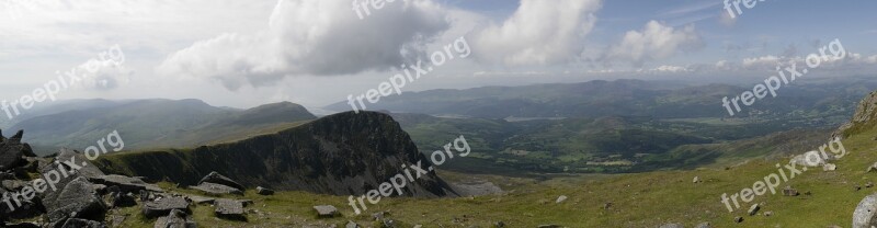 Cadair Idris Wales Hiking View Panoramic