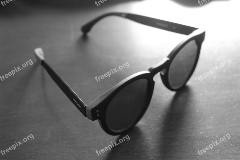 Glasses Black White Fashion Style