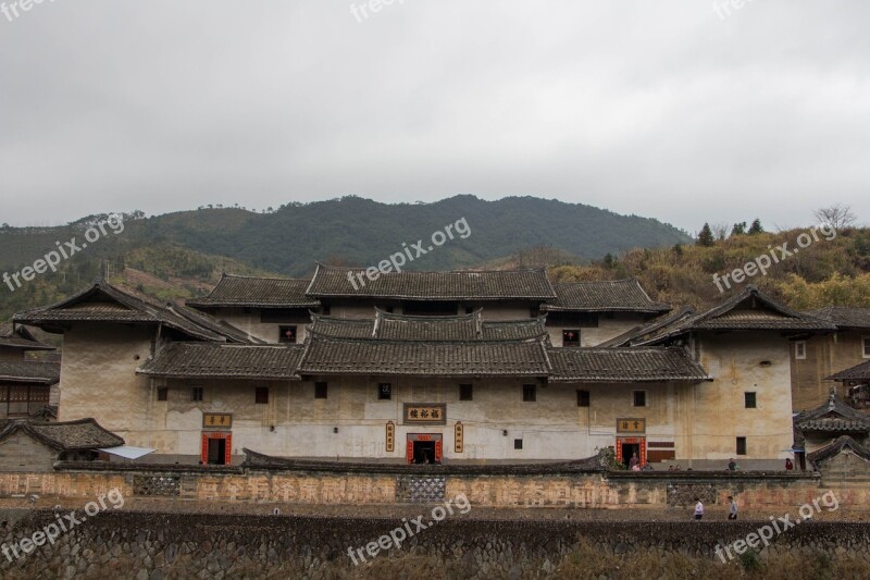 Fujian Earth Building Traditional Building Free Photos