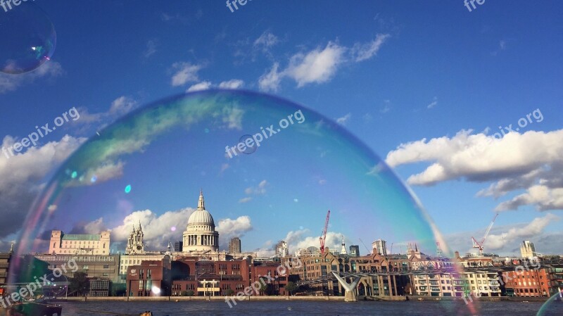 Londra London Skyline Saintpaul Ludgatehill