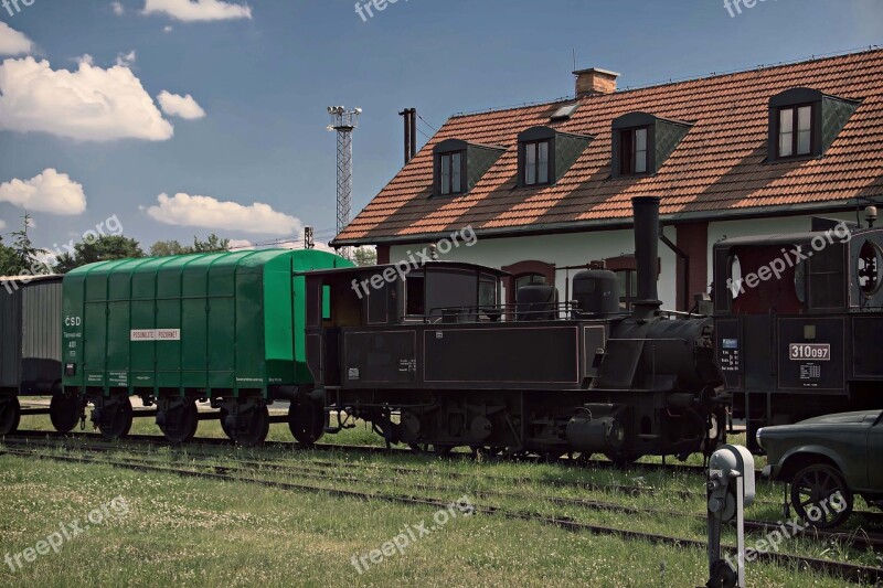 Train Steam Locomotive Railway The Historical Train Slovakia