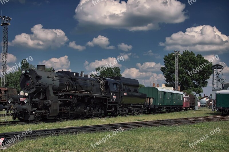 Train Steam Locomotive Railway The Historical Train Slovakia