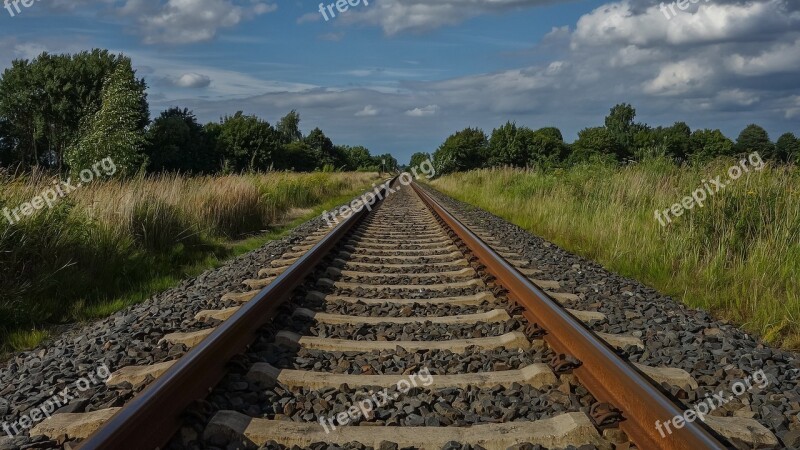 Railway Train Travel Sky Width