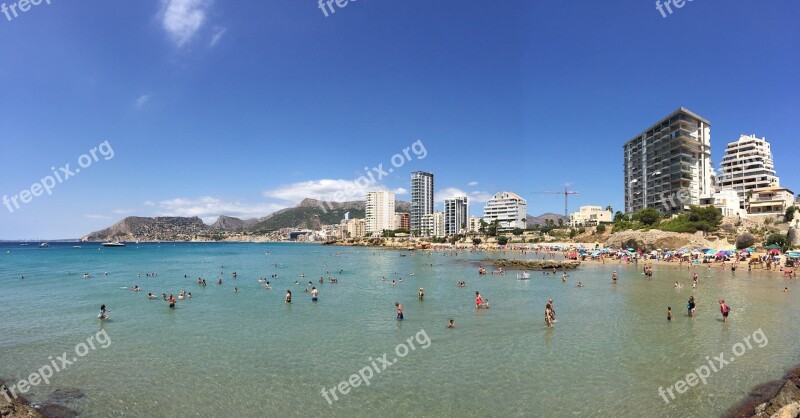 Calpe Beach Costa Blanca Panorama Free Photos