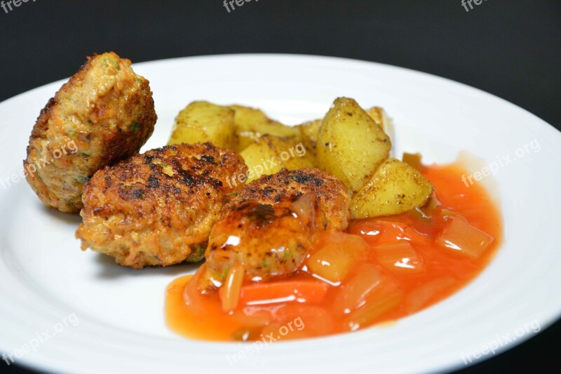 Kyllingefrikadeller Potatoes Meatballs Recipes Food