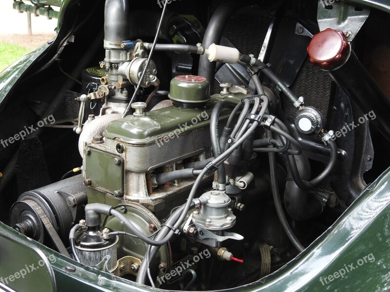 Motor Auto Pkw Vehicle Engine Compartment