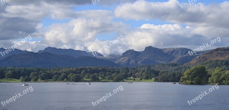 Cumbria Uk England Windermere Lake District