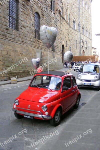 Fiat Fiat 500 Italy Red Car Love