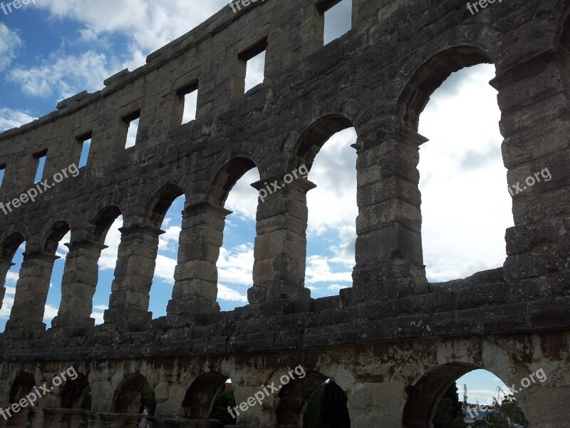 Roman Coliseum Europe Architecture Landmark