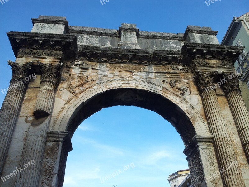 Roman Arch Architecture Ancient Landmark