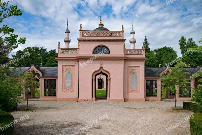 Red Mosque Schlossgarten Schwetzingen Baden Württemberg Germany