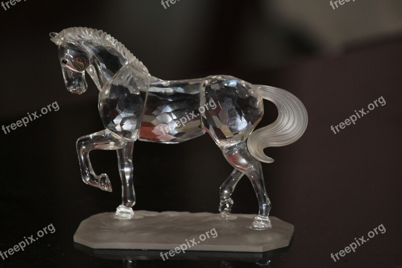 Showpiece Horse Crystal Shine Crystal Horse