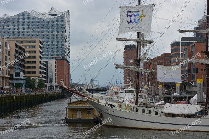 Technology Ship Reformation Hamburg North Church