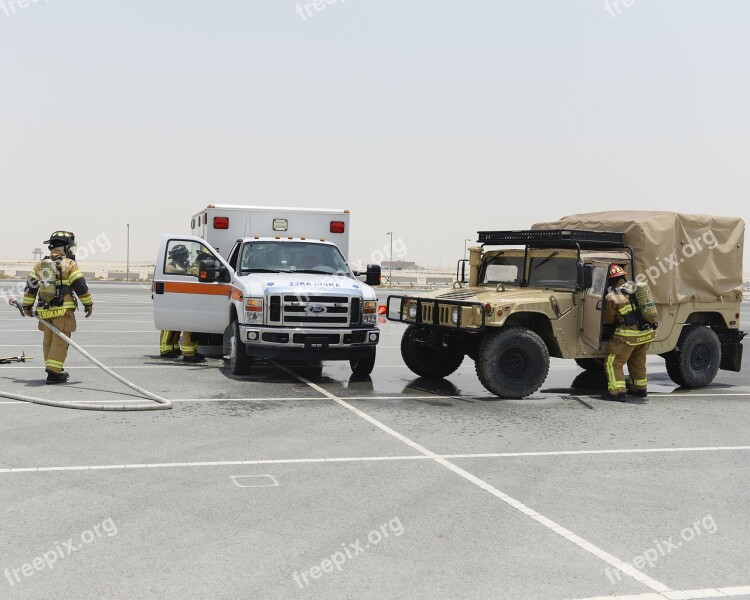 Firefighting Training Humvee Air Force Base