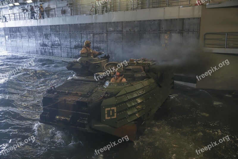 Usmc United States Marine Corps Aav-8b Armored Vehicle Amphibious Assault