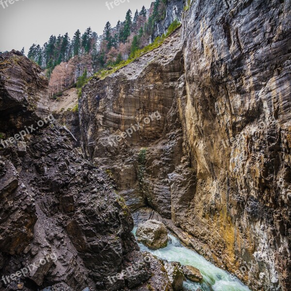 Breitachklamm Breitach Clammy Bavaria River