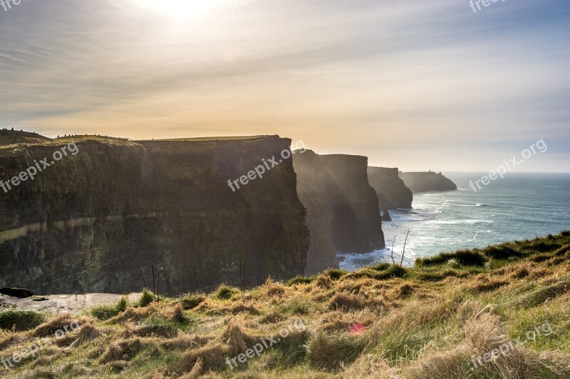 Cliffs Of Moher Ireland Landscape Moher Ocean