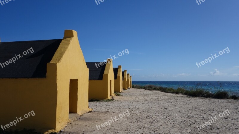 Bonaire Slave Houses Caribbean Free Photos