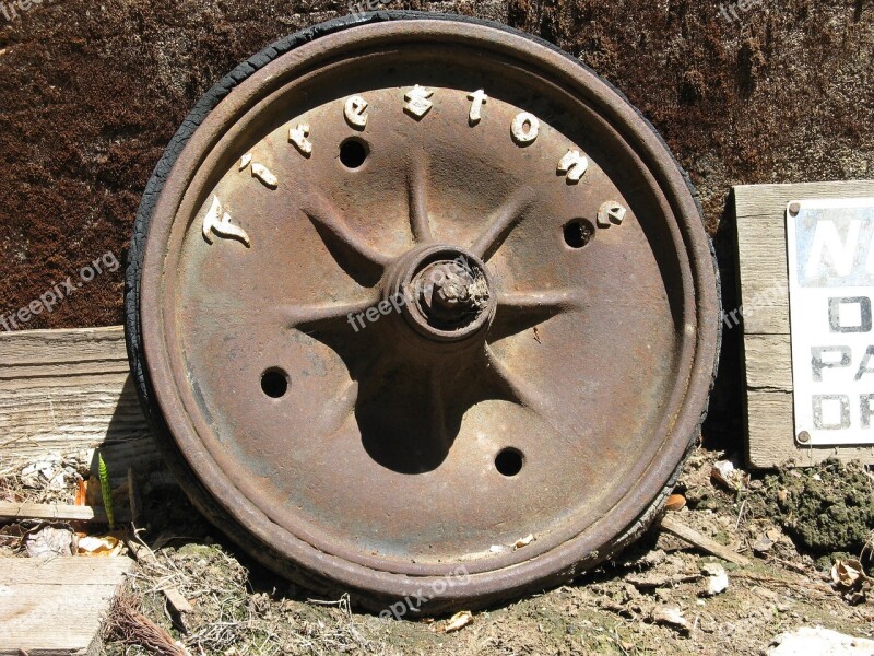 Firestone Tire Antique Rim Vintage